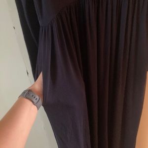 Navy blue maxi dress